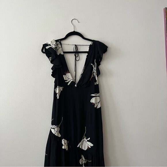 Free People She's A Waterfall Floral Ruffle Maxi Dress - Picture 5 of 9